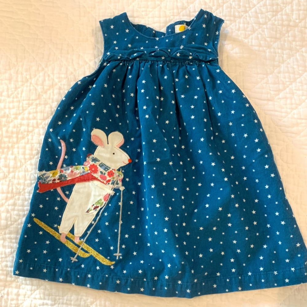 Baby Boden Pinafore Cord Dress